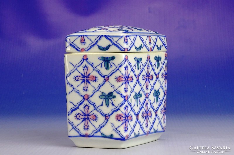 0I807 Régi porcelán keleti teafű tartó
