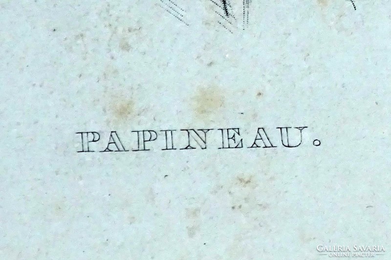 0I857 Antik acélmetszet PAPINEAU