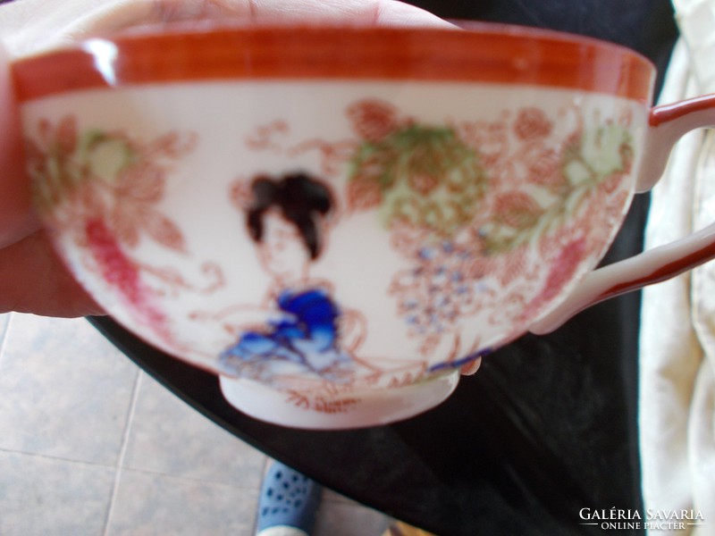 Régi Japan vekony porcelan tea-káve keszlét