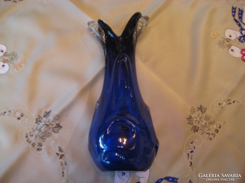 Muránói  művészi üveg váza  30 cm