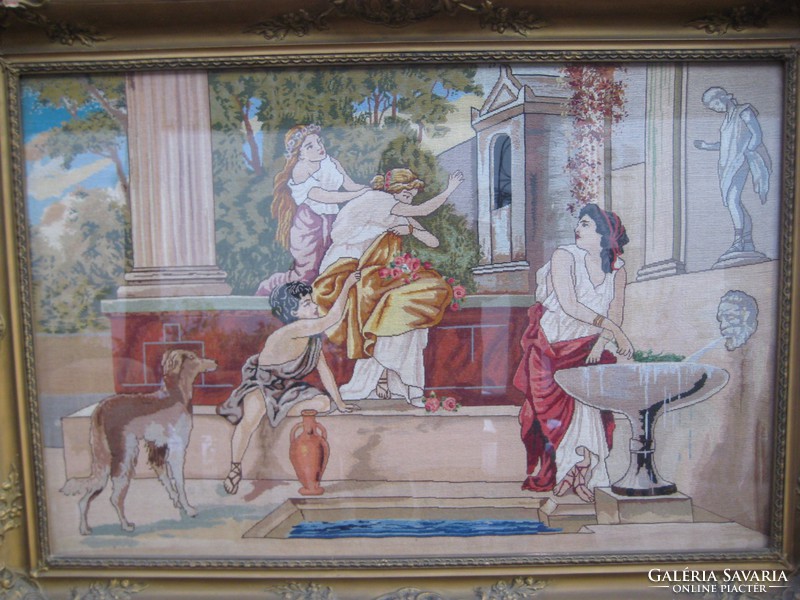 A needle baroque scene, large in size