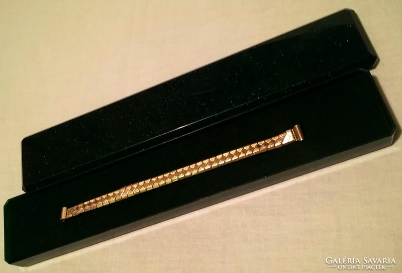 Gold-plated marked jewel watch strap