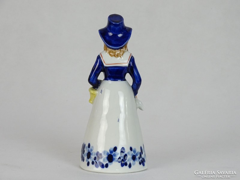0J397 Jelzet GDR porcelán női figura csengő 19 cm
