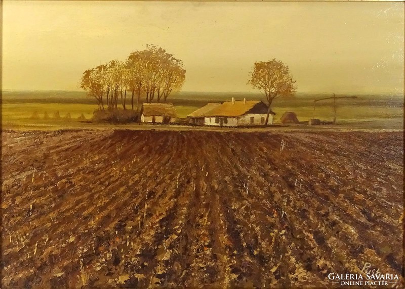 0J669 Puskás Imre : "Szántás végén" 1983