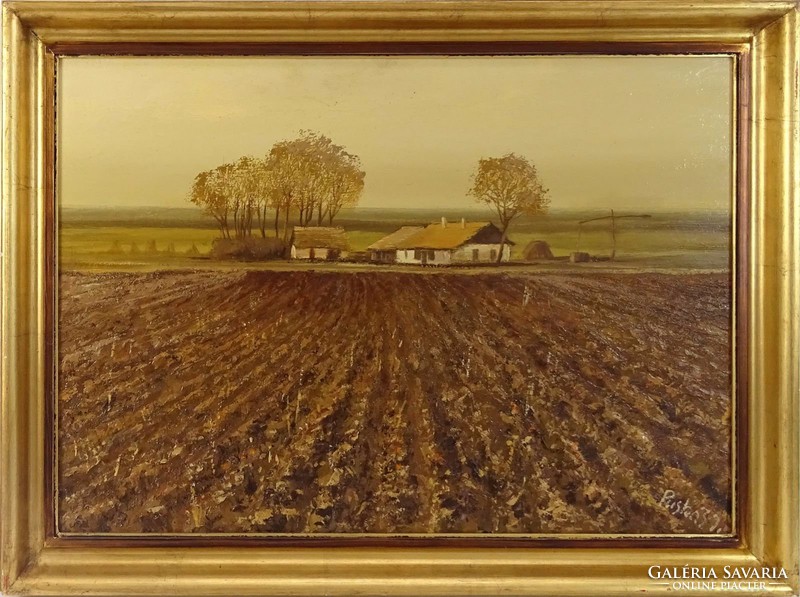 0J669 Puskás Imre : "Szántás végén" 1983