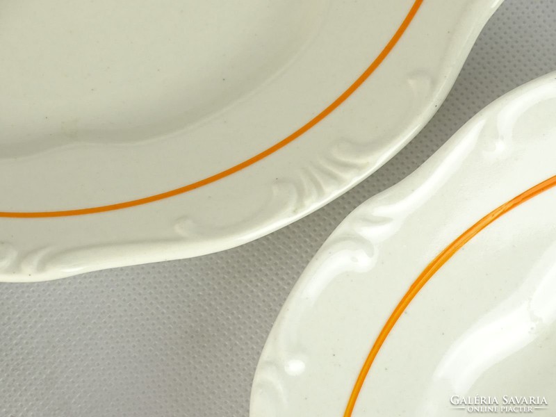 0K358 Retro Zsolnay porcelán tányér készlet 3 db