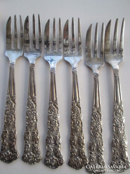 Antique silver cutlery set of 34 pieces, 1407 grams