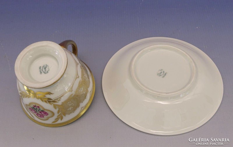 0I451 Antik jelzett BAVARIA porcelán teáscsésze