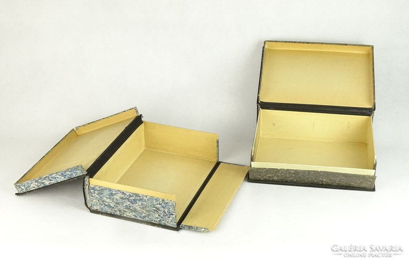 0K354 Antik könyv alakú titokdoboz párban