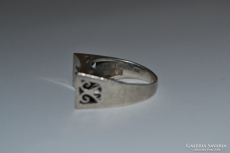Szép áttört mintás ezüst gyűrű ( nagy méretű )