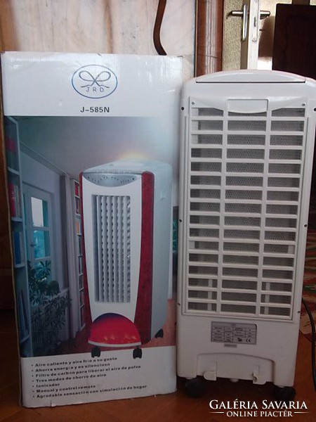 Mobile air conditioning fan - 2 functions, year-round use with brochure - in perfect condition
