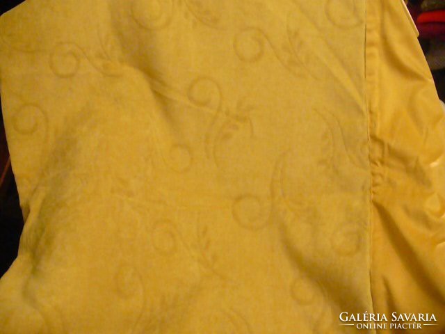 Sárga franciágy takaró plüss és selyem