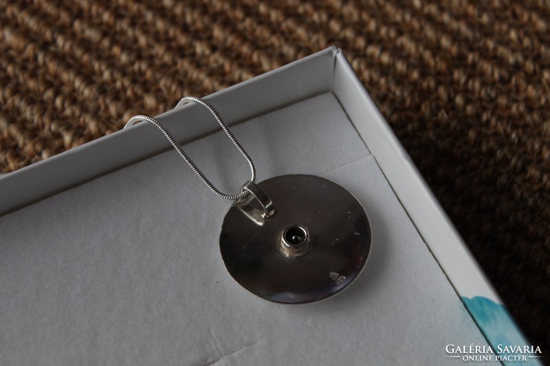 Silver pendant, necklace
