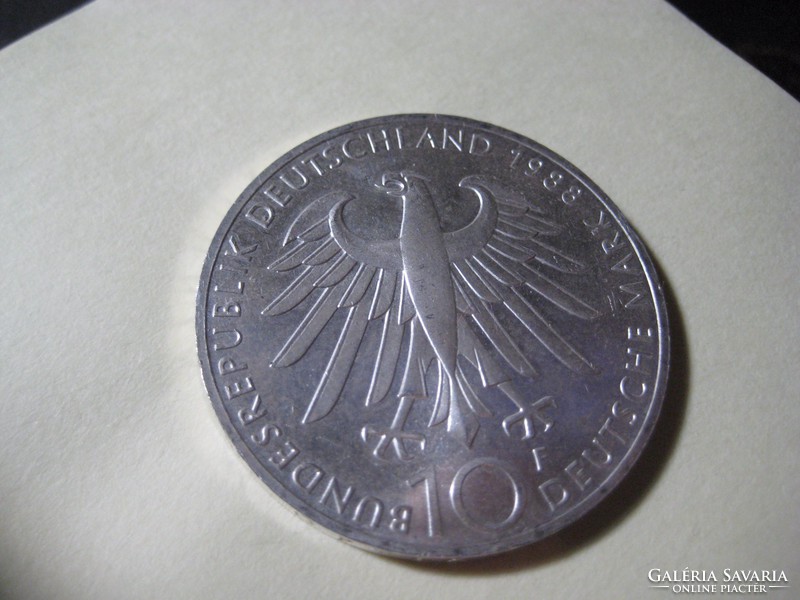 10 Marka 1988 Carl Zeiss Memorial Medal 1816--1888