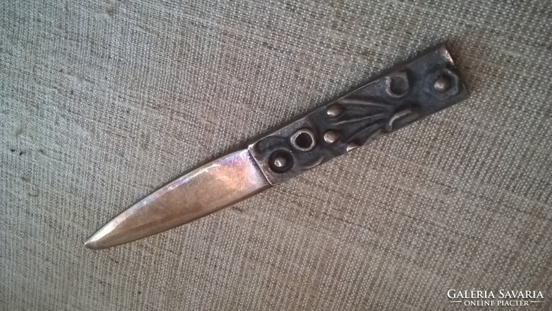 Old applied art leaf-opening knife