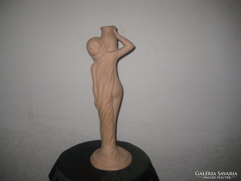 Terracotta nude s. J. Marked, approx. 27 cm