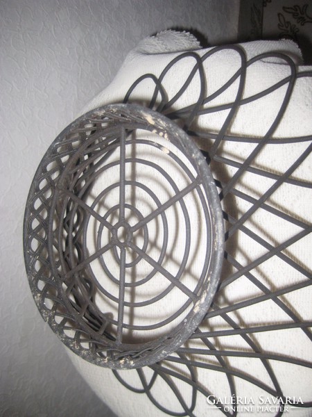 Retro, metal, fruit basket