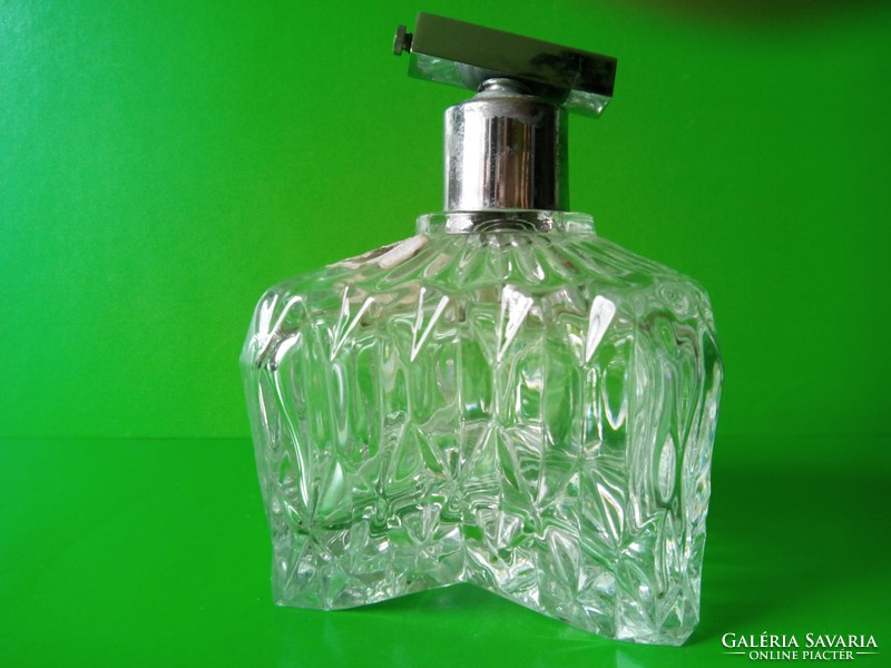 Just to eat!!! Crystal perfume bottle with marked paper label