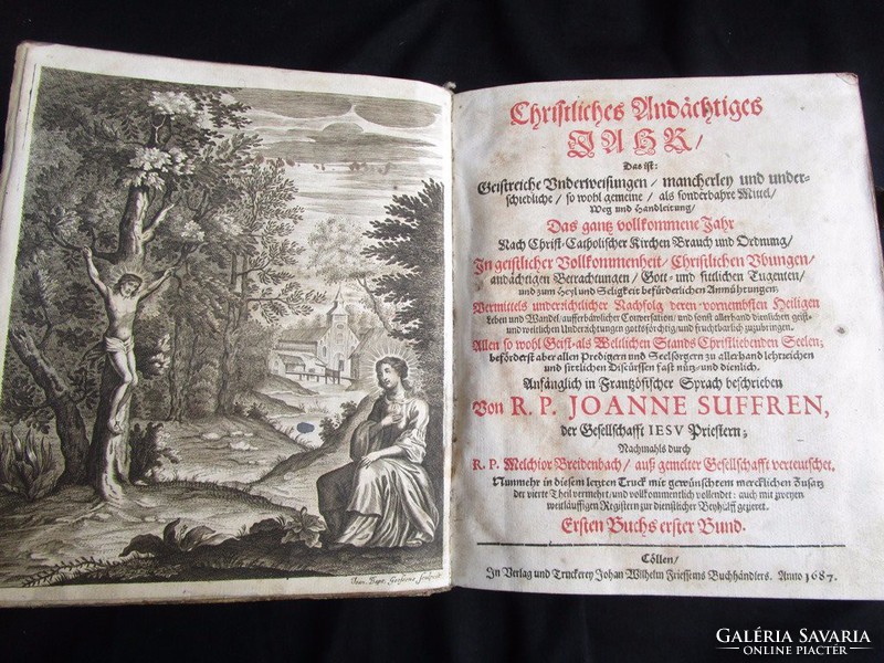 JOANNE SUFFREN Christliches andächtiges Jahr 1687 Kölln