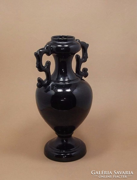 Double-eared amphora vase.