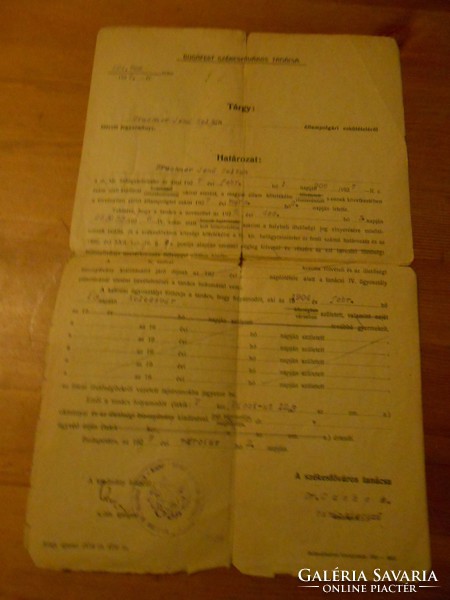 Állampolgársági eskütétel jegyzőkönyve 1927.