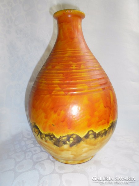 Szignált retro kerámia váza