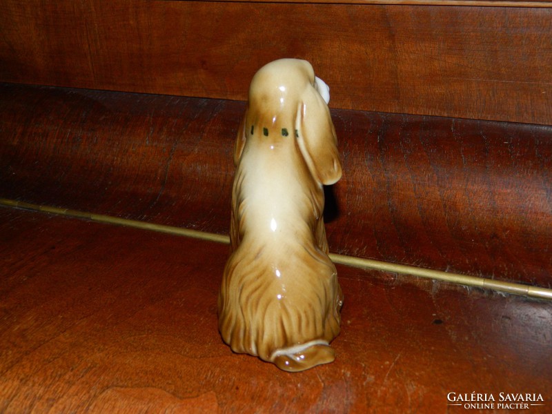 Zsolnay spaniel porcelain figurine
