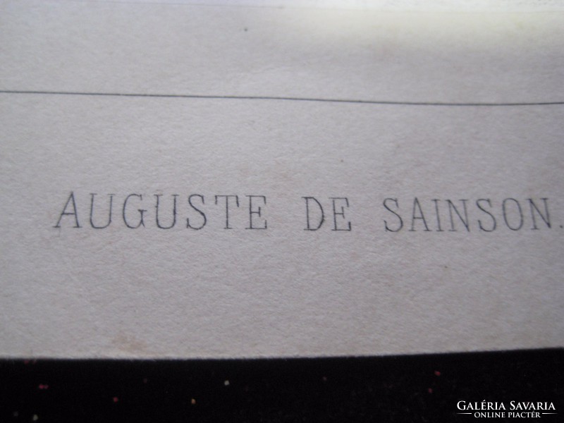 Auguste  De  Sainson francia rézkarc  1848