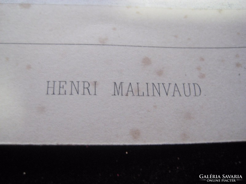 Henri   Malinvaud  francia rézkarc
