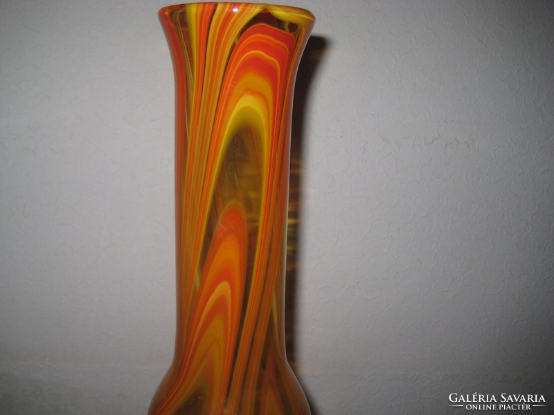 Művészi üveg váza  , 42 cm