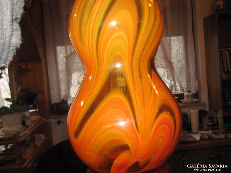 Művészi üveg váza  , 42 cm