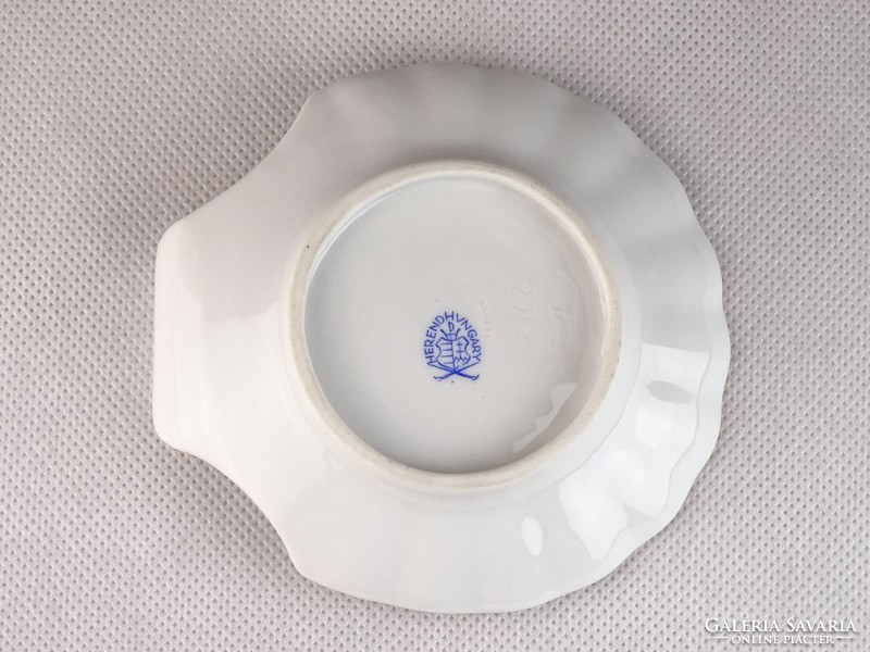 0K771 Kagyló alakú herendi porcelán tálka