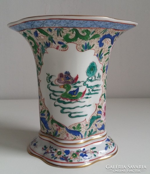 Régi, kézzel festett porcelán váza Hochenberg /Dresdner