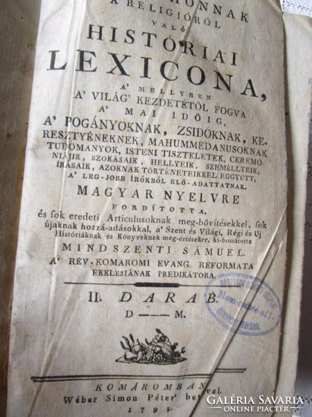 Brougthon's Historical Lexicon of Religion 1792 Broughton Thomas Jewish-Christian Judaica