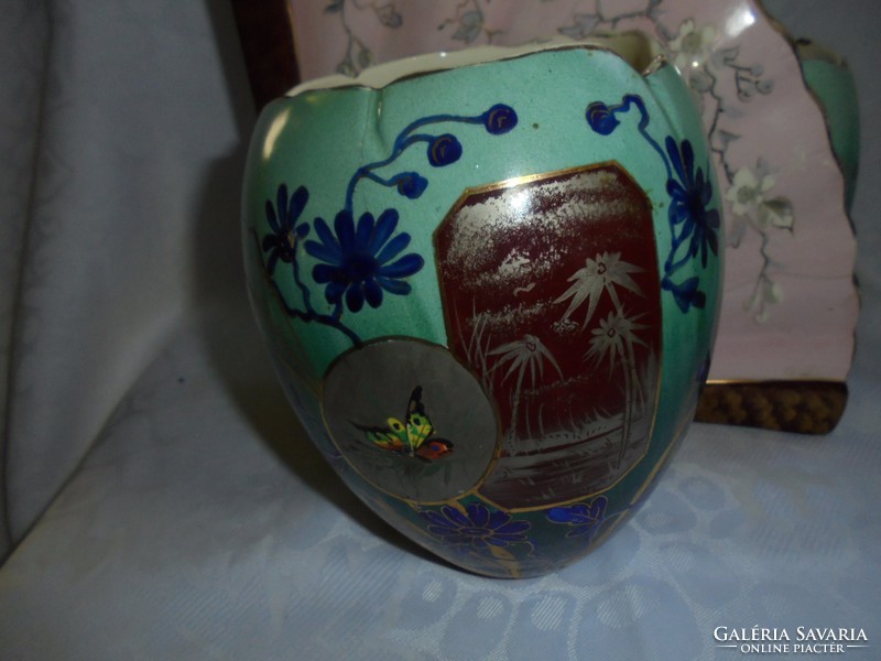 Nagyon különleges keleti porcelán kínáló/ dupla váza