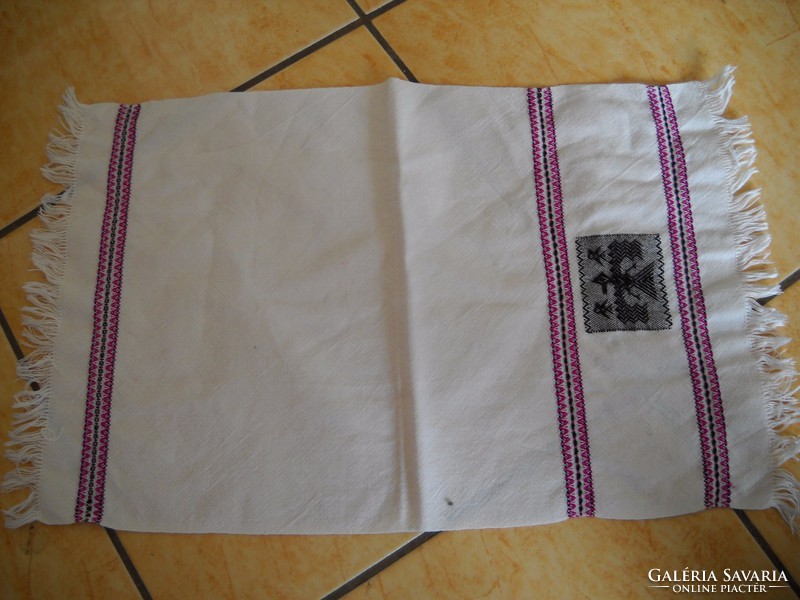 Antique woven napkin, small tablecloth 3 pieces for sale!