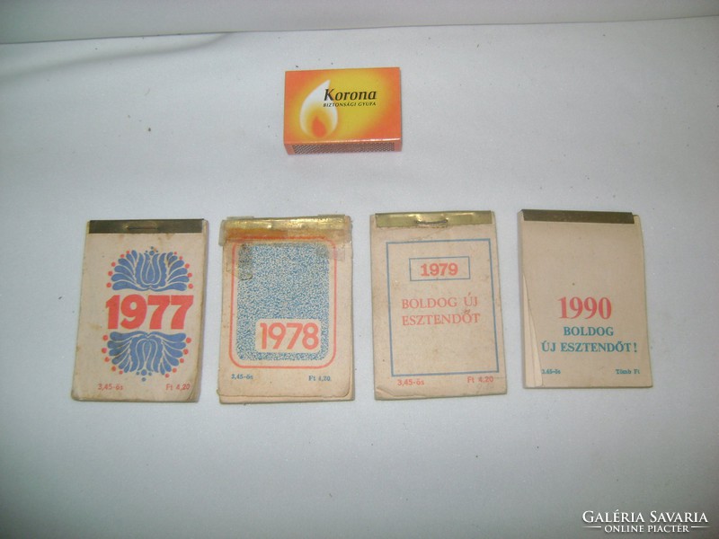 Naptár - szakácskönyv füzetke - 1977,78,79, 90.