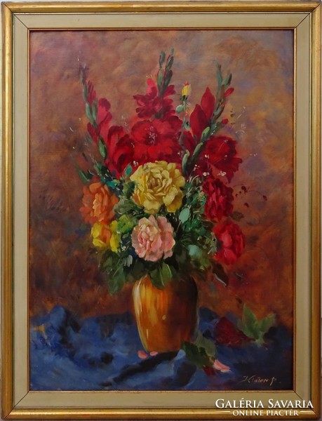 0K896 Kloton Péter : Virágcsendélet vázában