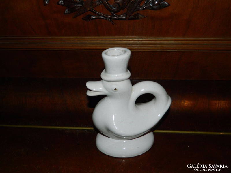 Antique porcelain duck lamp body