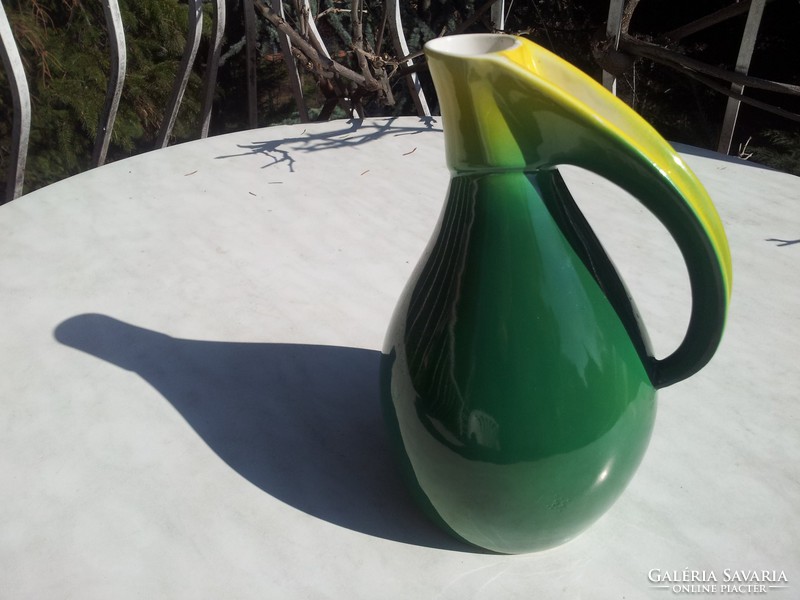 Art deco green jug