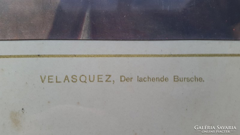 Diego Velasqez:Der lachende Bursche(A nevető fiú),a nyomat mérete:20,5cmX16cm