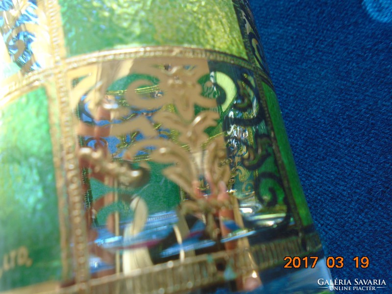 Culver ltd usa gold mesh 22k opulent prado glass marked
