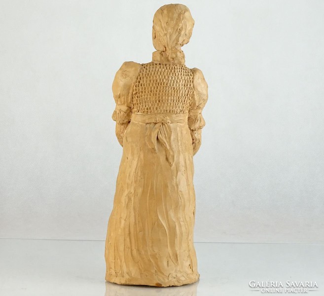 0L345 Jelzett kerámia női szobor 32 cm