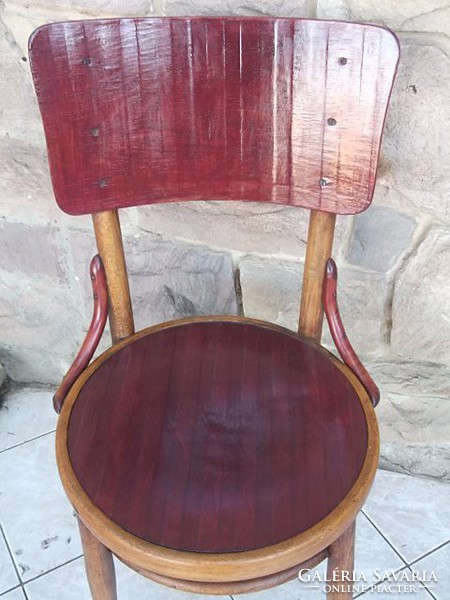 Thonet chair - mundus chair renovated, mahogany color