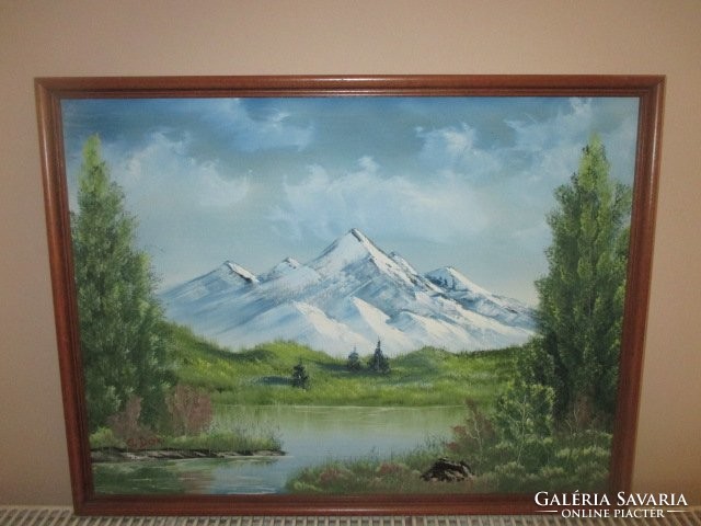 Majestic Hófödte hegye-Kanadai festmény.
