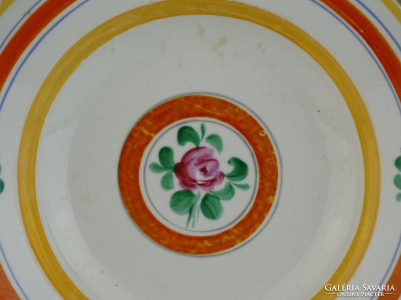 0L208 Antik XIX. századi porcelán falitányér 21 cm