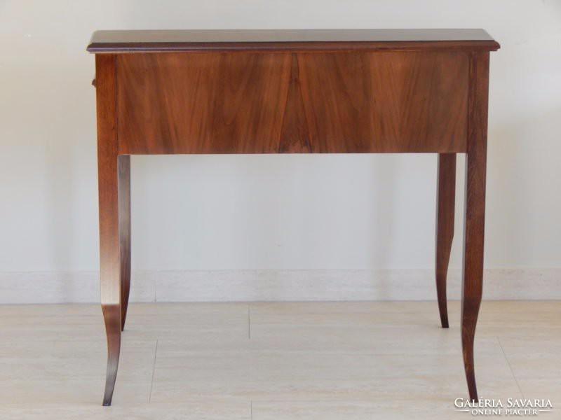 Biedermeier 1 plusz 2 fiókos női íróasztal.  [A05]