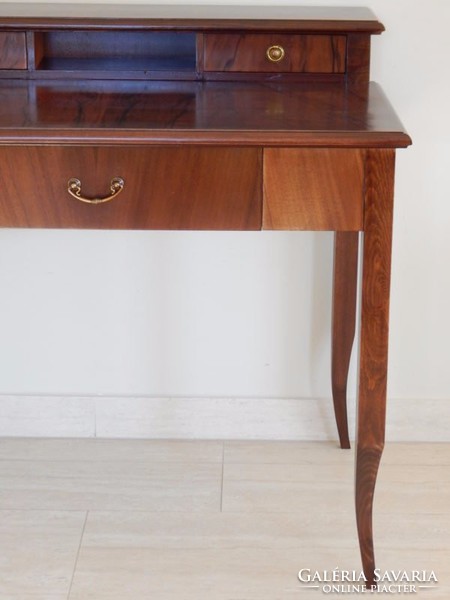 Biedermeier 1 plusz 2 fiókos női íróasztal.  [A05]