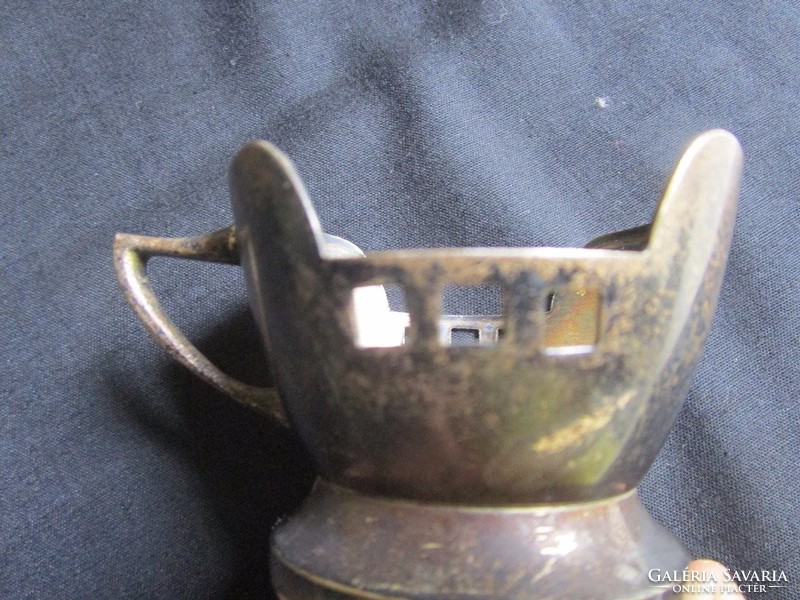 Abszolut BÉCSI SZECESSZIÓS gyüjtői pohár ezüstözött fém