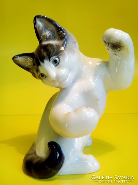 Rosenthal kitten cat T.Karner porcelain figure signed